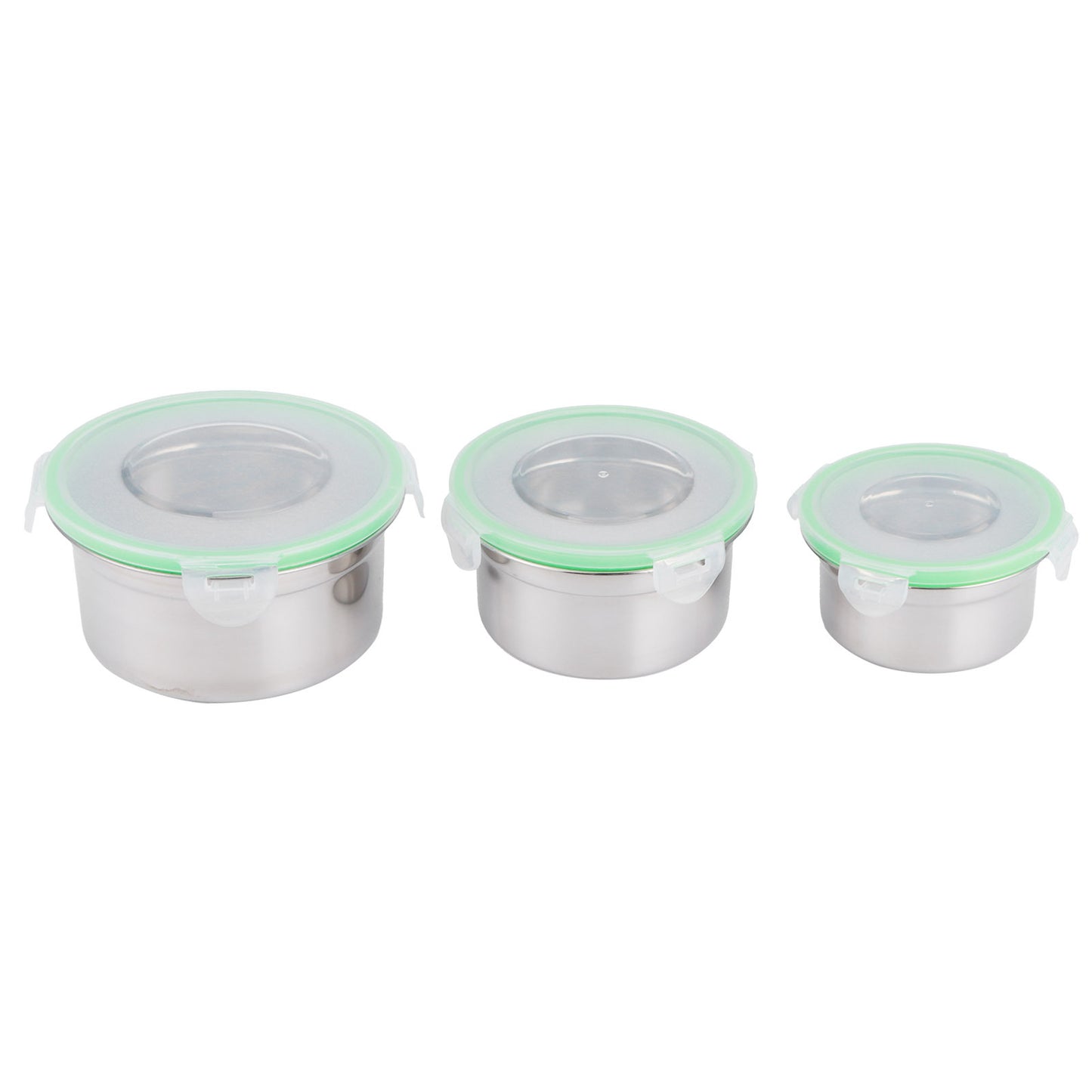 Stainless Steel Food Container with Lid 3Pcs/Set