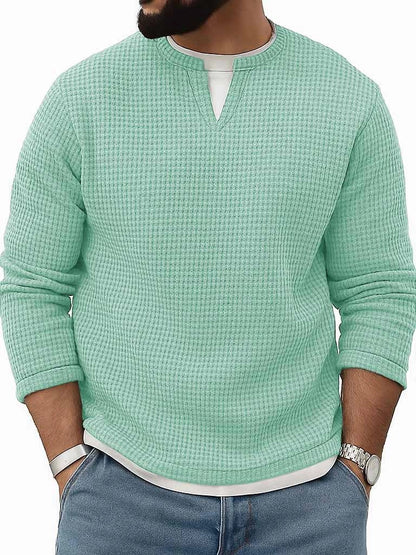Crew-Neck Long-Sleeve Top