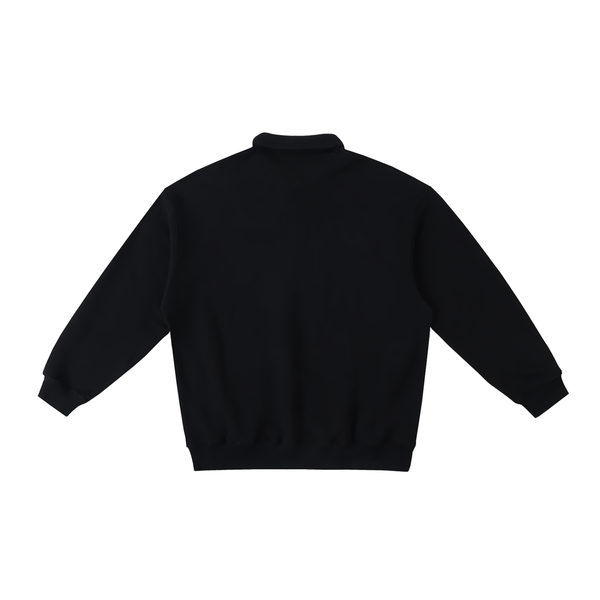 Heavyweight Polo-Collar Sweatshirt