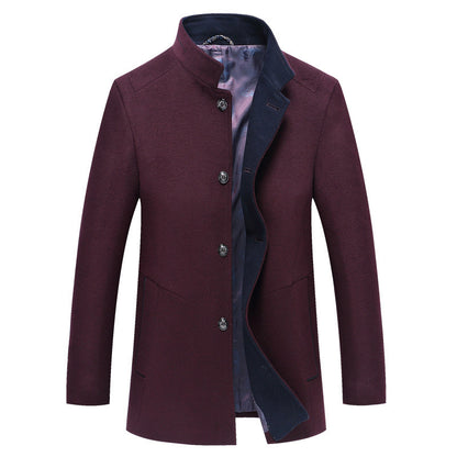 Mid-length Single-breasted Trench Coat