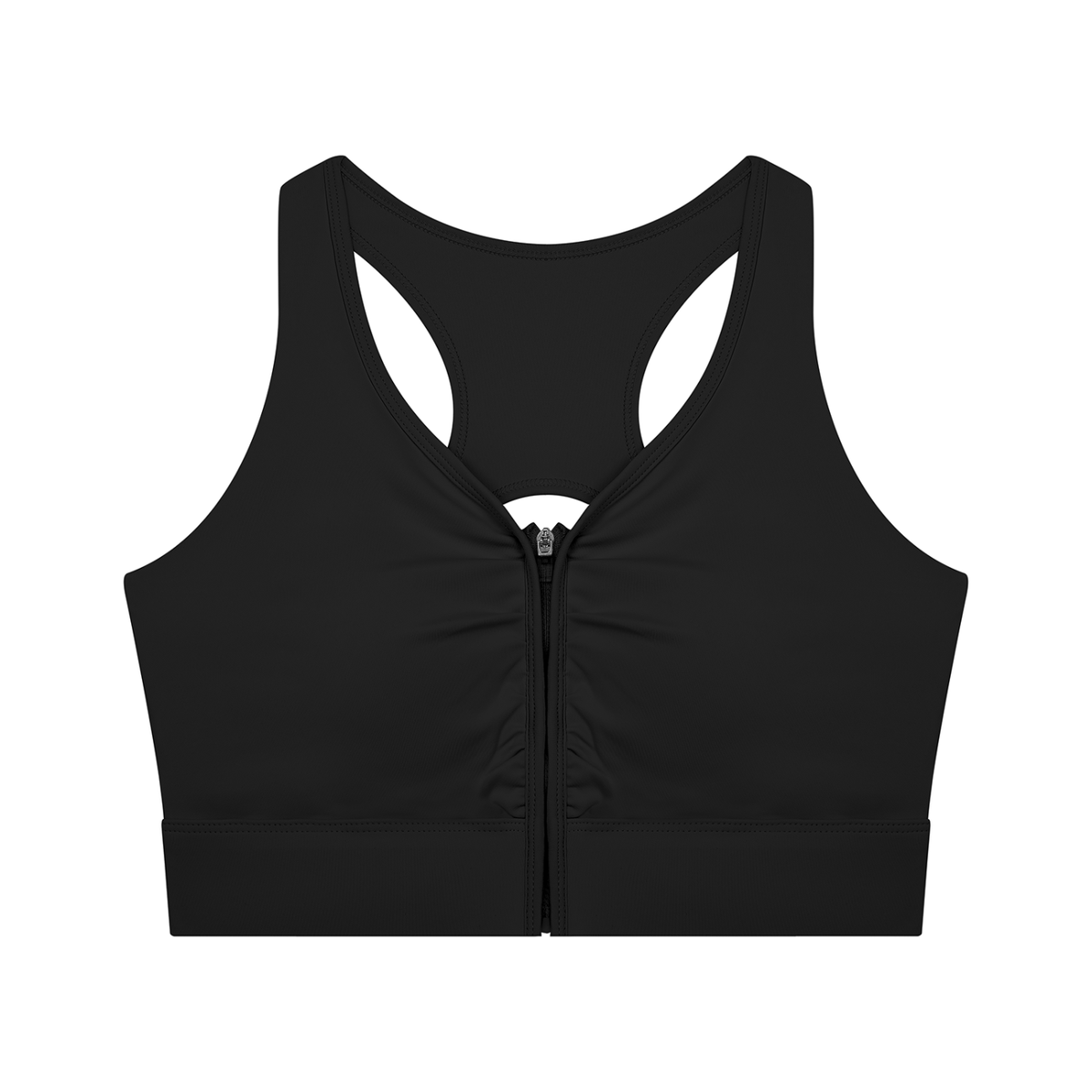 Women’s Cropped Zip Yoga Sports Bra