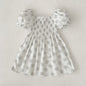 Girls' Short-sleeved Floral Dress