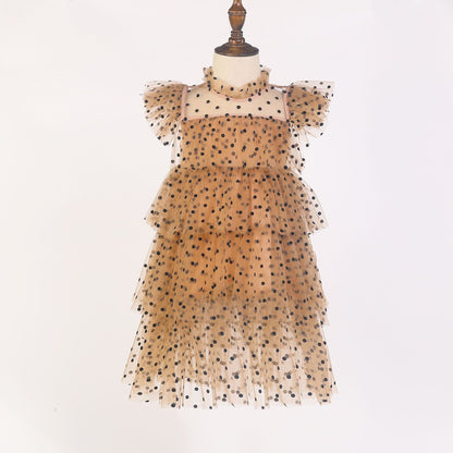 Girls' Dress Fairy Dress Star Sequins Cake