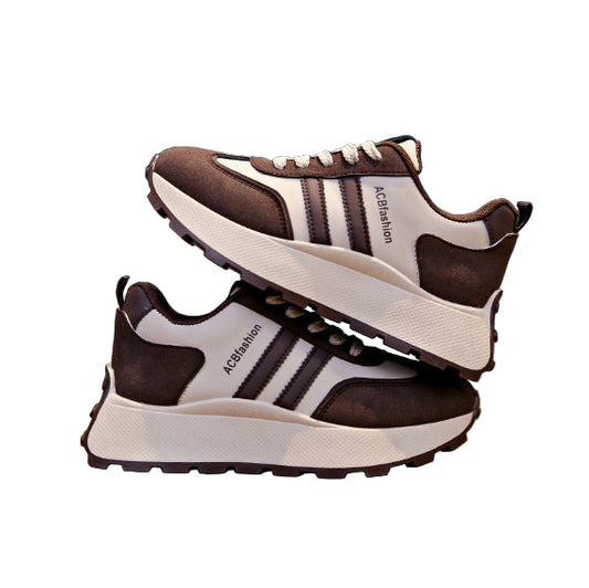 Chaussures décontractées polyvalentes à semelles épaisses pour femme – Baskets confortables et réhaussantes pour le quotidien