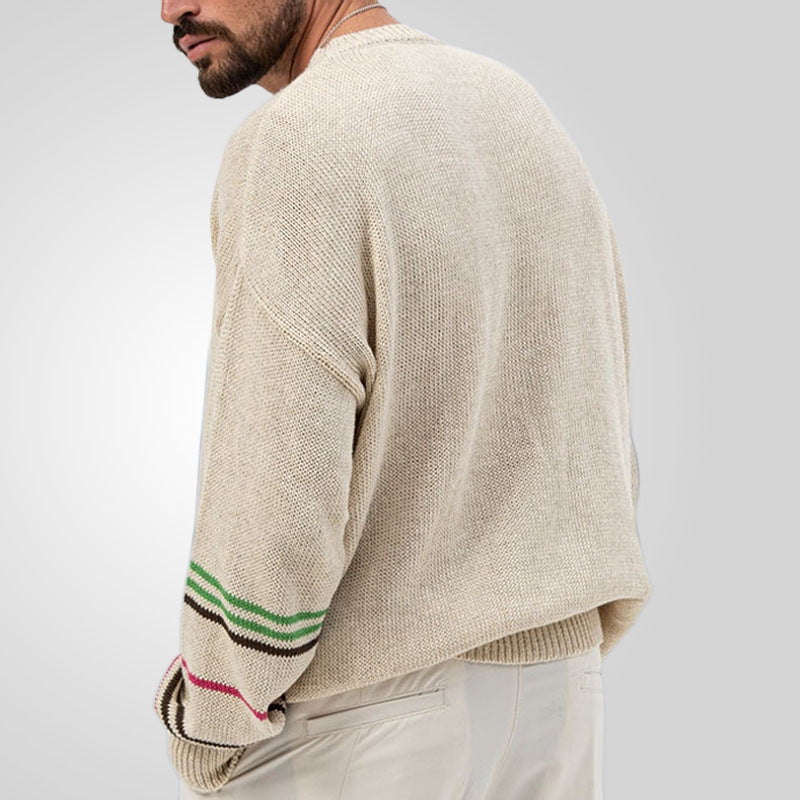 Mens Pullover Long Sleeve Sweater