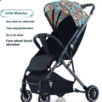 Pull Rod Type Ultra-light Stroller Four Minus