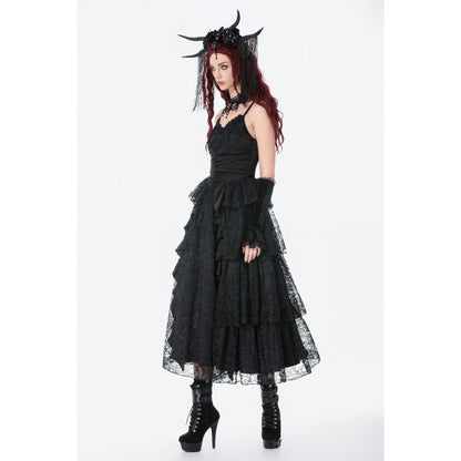 Robe gothique en satin et dentelle Dark in Love
