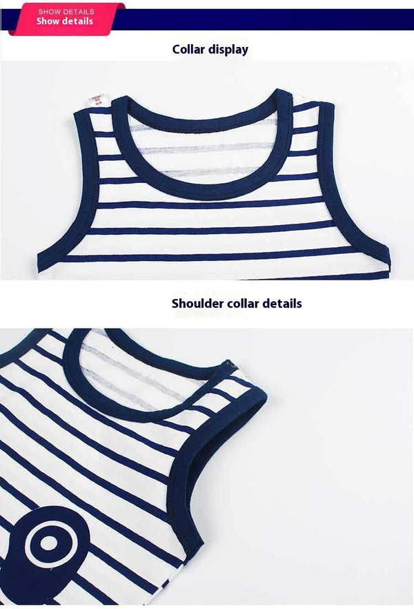 Boys' Cotton Vest Two-Piece Set