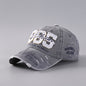 Vintage Lightweight Inspired Distressed Adjustable Baseball Cap with Embroidered Letters