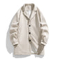 Men's Loose Mid-length Woolen Trench Coat