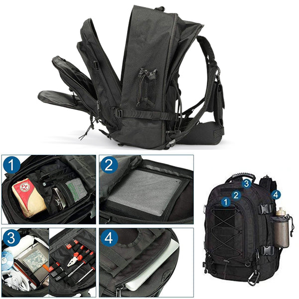 40–65L Expandable Tactical Hiking Backpack