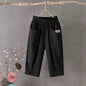 Linen Elastic Waist Casual Pants