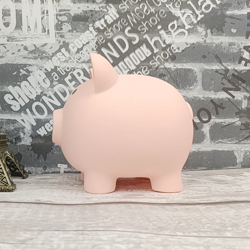 Children's Cute Cartoon Vinyl Pig Coin Bank Children Can't Break