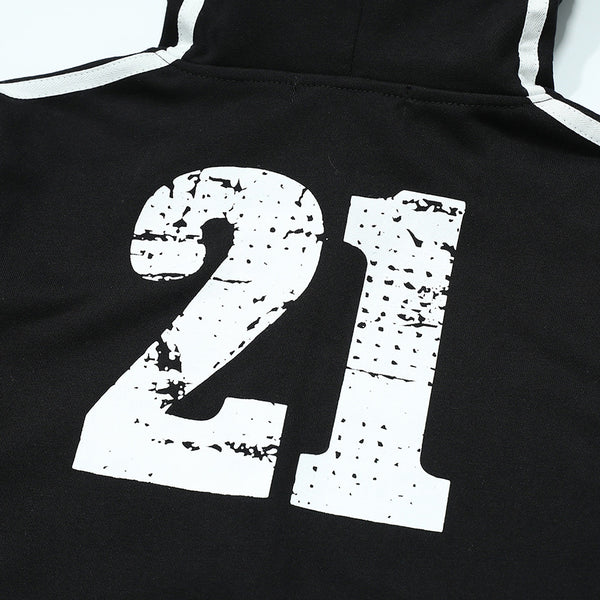 Color-Block Zip-Up Hoodie