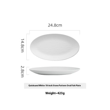 Ceramic Oval Dish plate