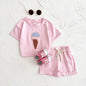 Baby Ice Cream Patch Short Sleeve Suit