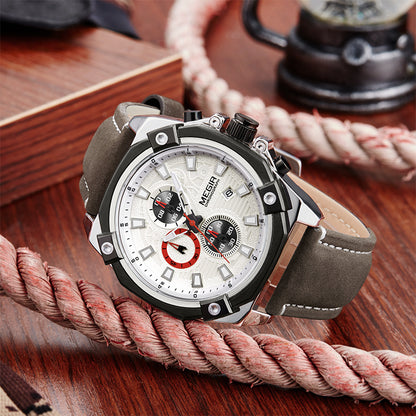 MEGIR Multifunctional Chronograph Watch