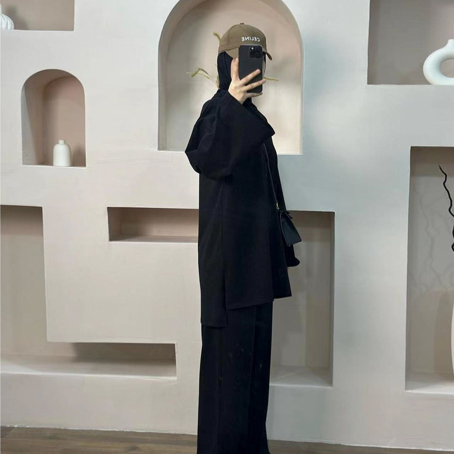 Solid Color Loose Two-piece Suit
