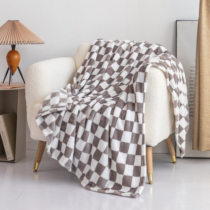 Flannel Blanket Printed Coral Fleece Bed Sheet