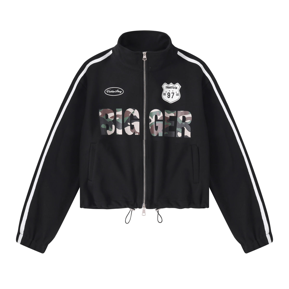 Stand Collar Loose Fit Jacket