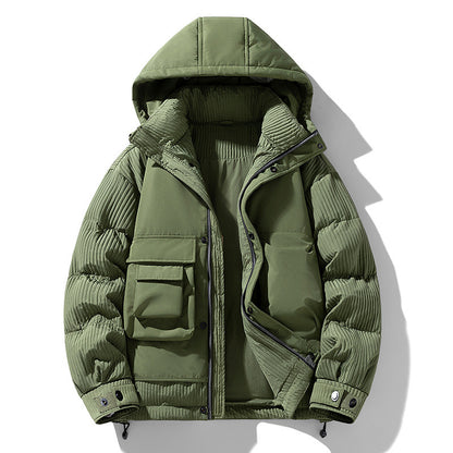 Down feather Hooded jacket