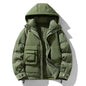 Down feather Hooded jacket