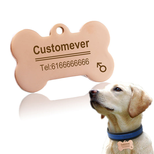 Petit pendentif antivol en acier inoxydable pour animaux de compagnie