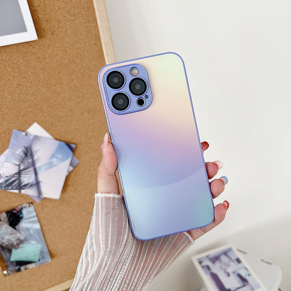 Gradient Matte Phone Case with Lens Film