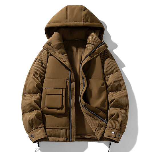 Down feather Hooded jacket
