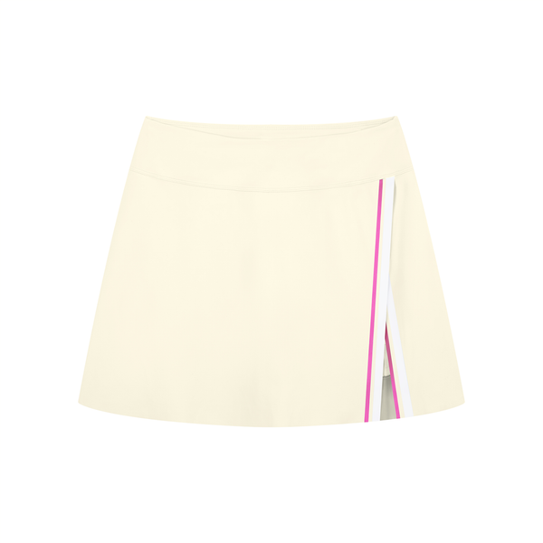 Waran Women’s A-Line Contrast Panel Slit Skirt