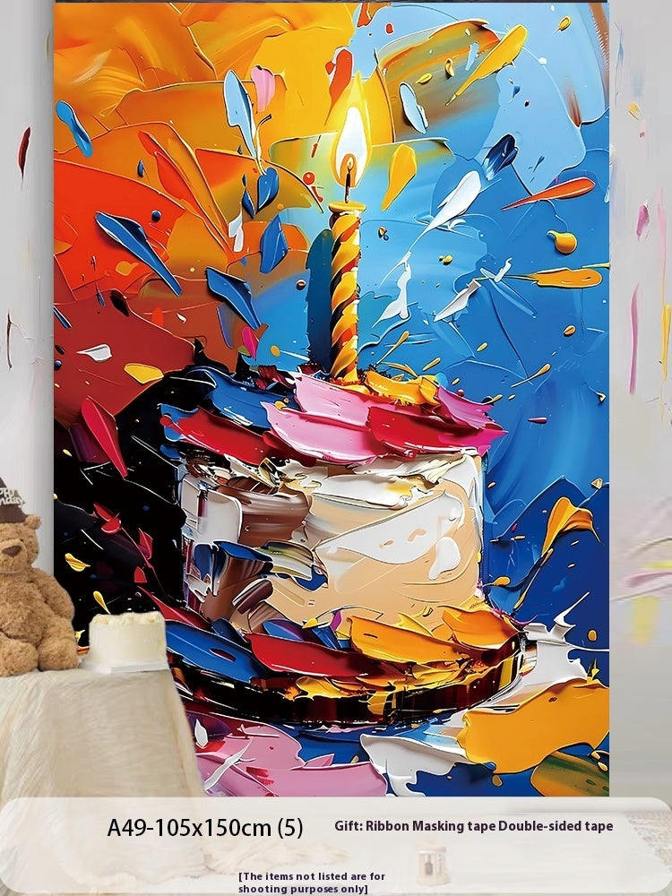 Birthday Party Layout Background Wall