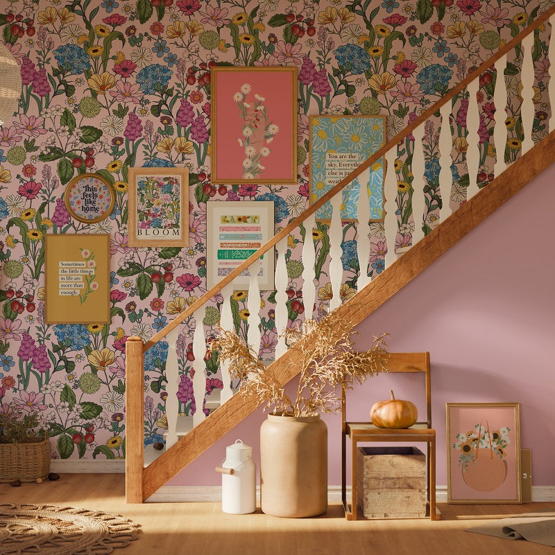 IN BLOOM - BALLET PINK WALLPAPER