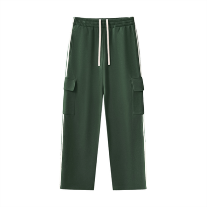 Side Stripe Straight-Leg Pants