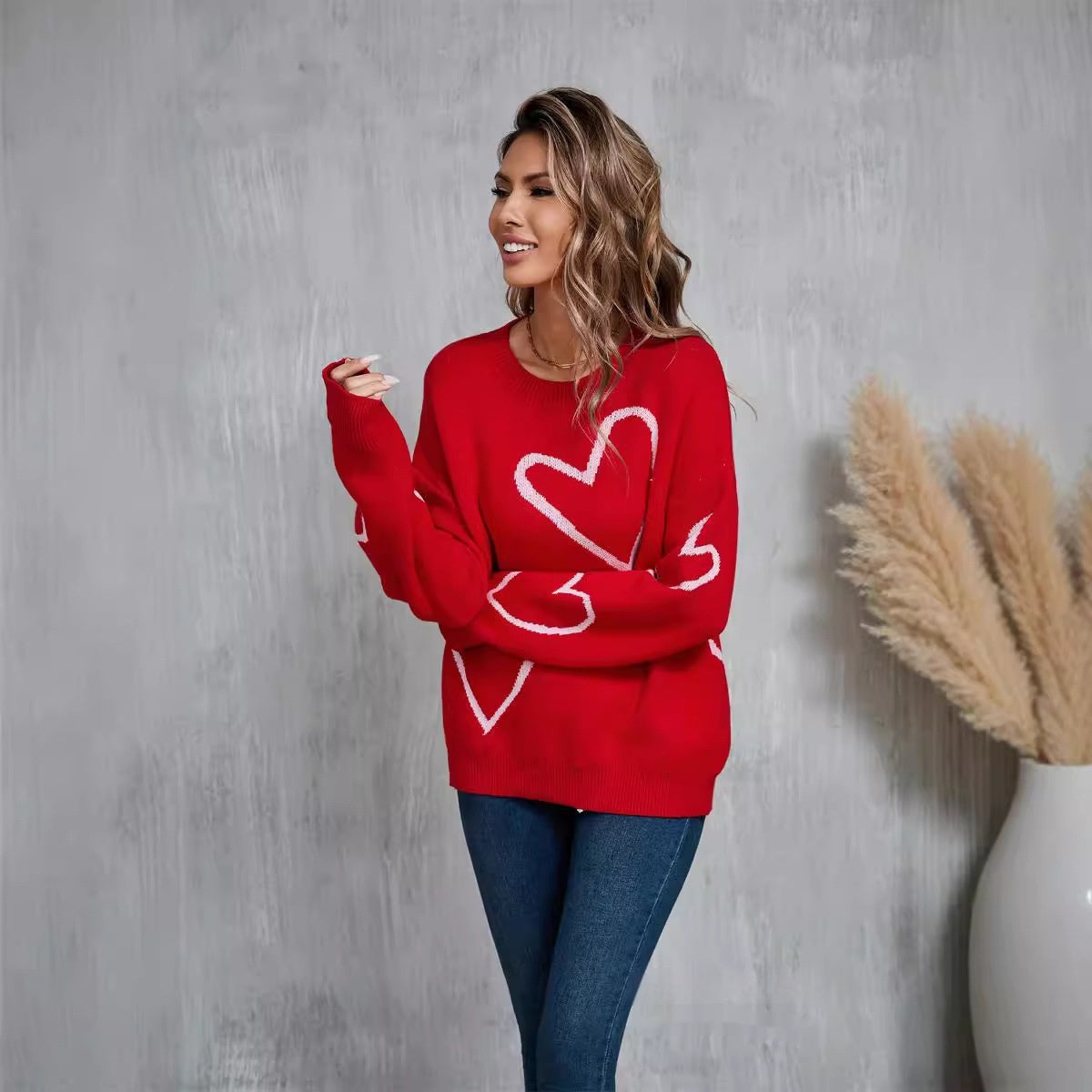 Hearts Valentine's Day Pullover