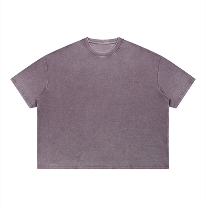 Unisex Vintage Wash Sunfade Boxy Waffle T-Shirt