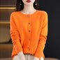 Osmanthus needle wool sweater women's knitted cardigan