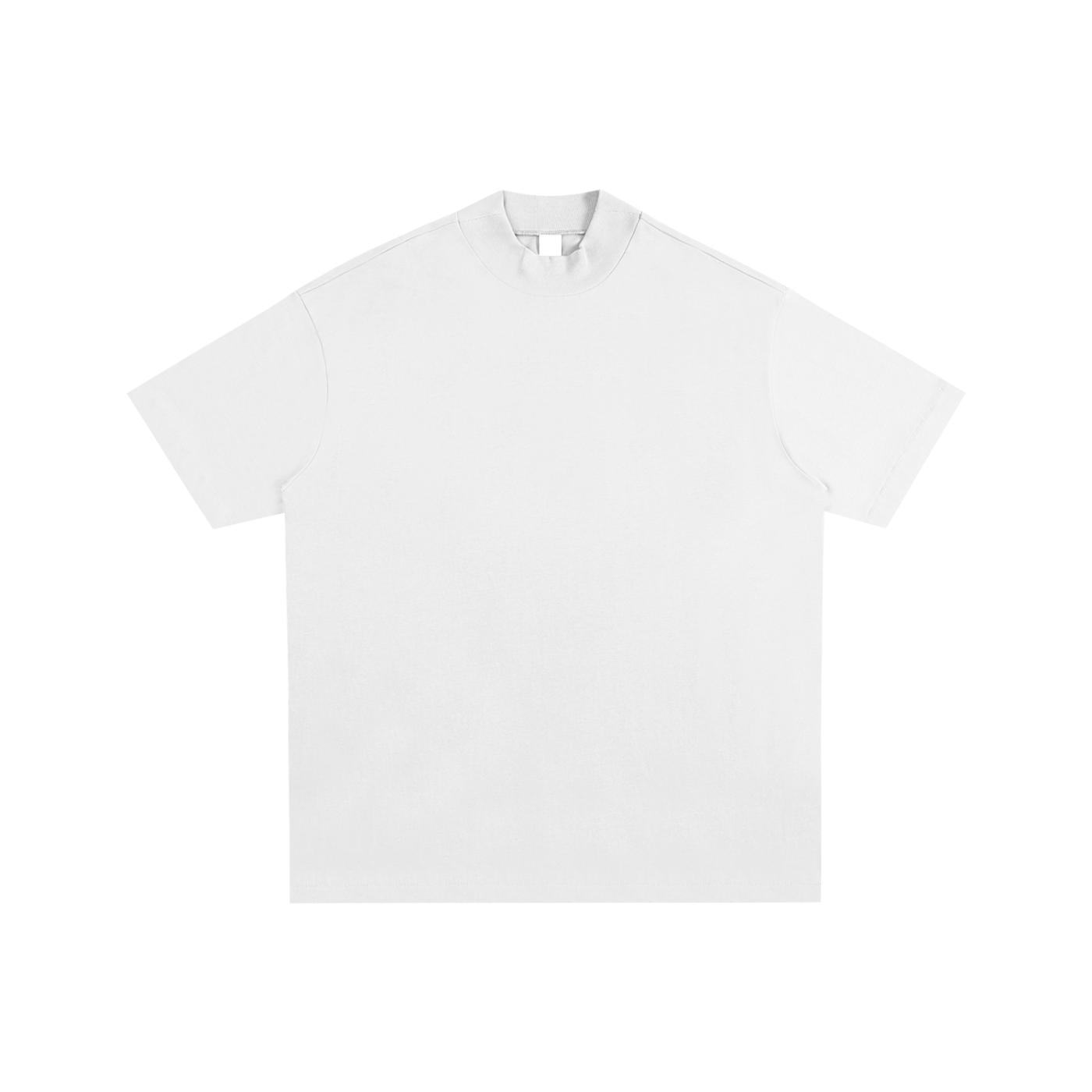 Essential Cotton T-Shirt mock neck