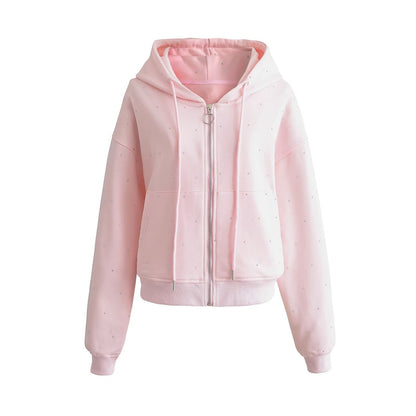 Starry Rhinestone Women's Sweater