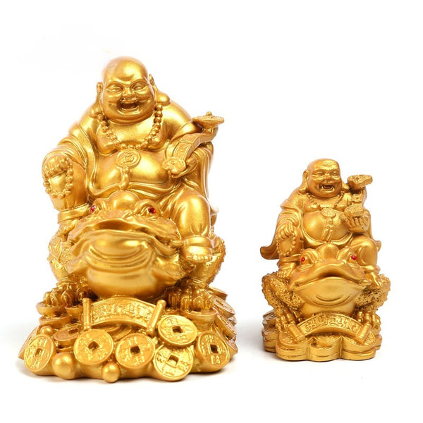 Copper Buddha and Toad Ornament