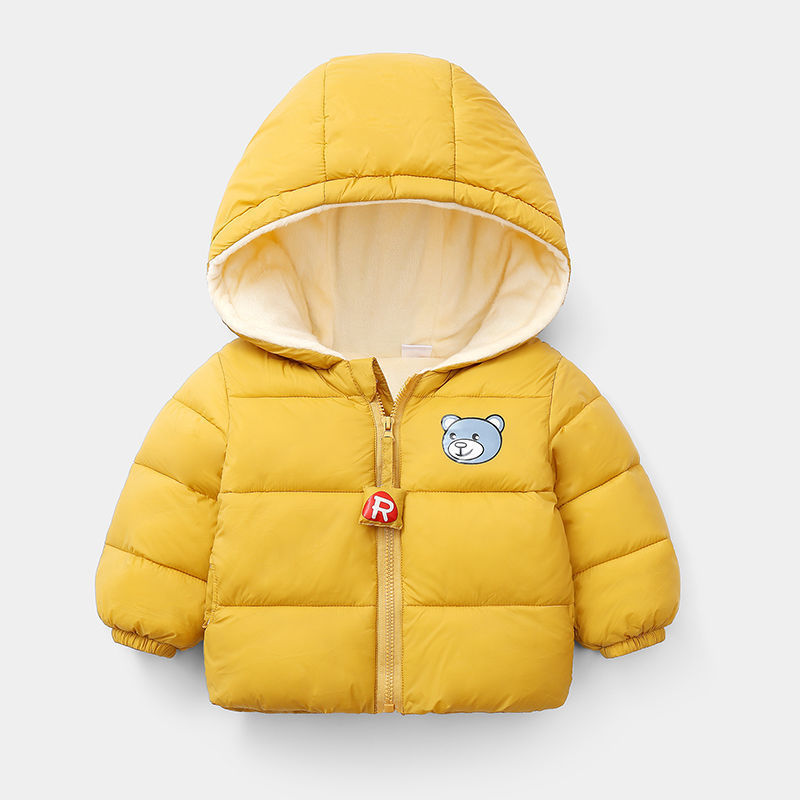 Children's Down Cotton-padded Warm Coat With Extra Fleece Lining