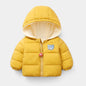 Children's Down Cotton-padded Warm Coat With Extra Fleece Lining