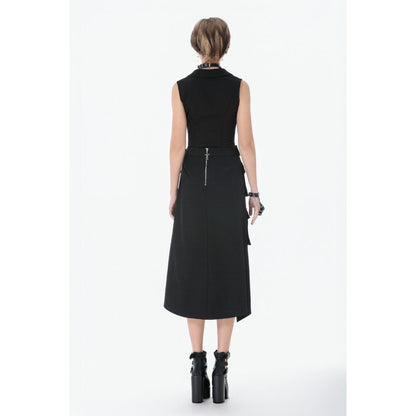 Dark in Love Gilet Corset Punk clouté à lacer