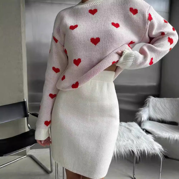 Womens Round Neck Long Sleeve Slim Sweater - Stuffs & Savers