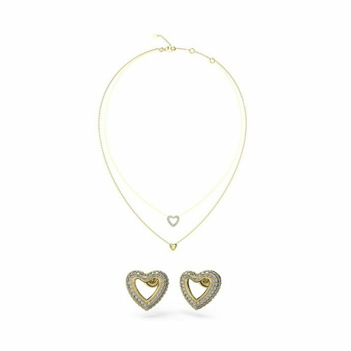 Women's necklace and matching earrings set Guess JUBS05076JWYGT-U