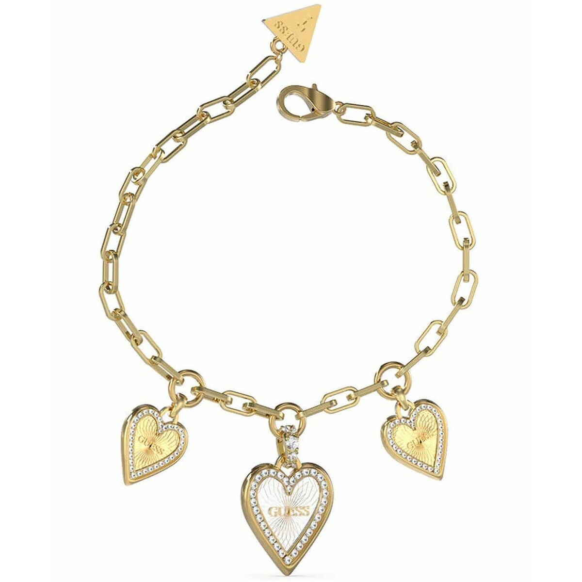 Ladies' Bracelet Guess JUBB03235JWYGRHS 22 cm