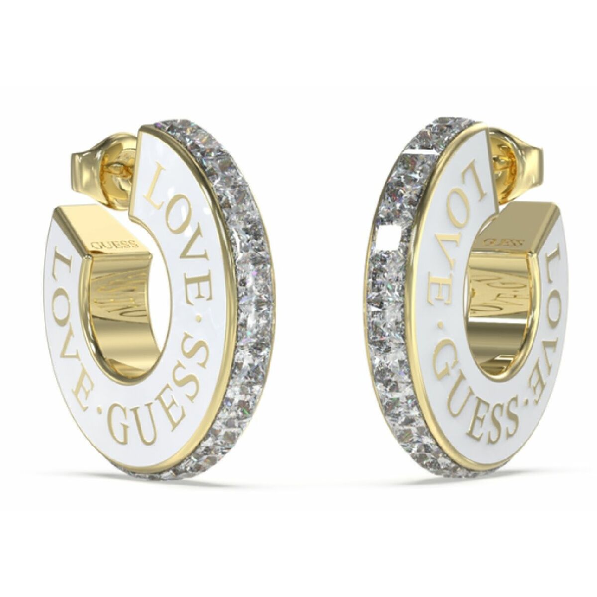 Ladies' Earrings Guess JUBE04083JWYGWHT-U Stainless steel 2 cm