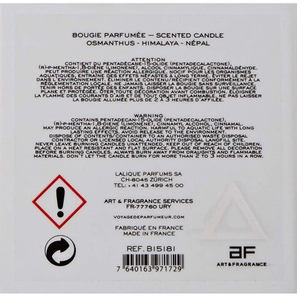 Scented Candle Lalique