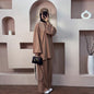 Solid Color Loose Two-piece Suit