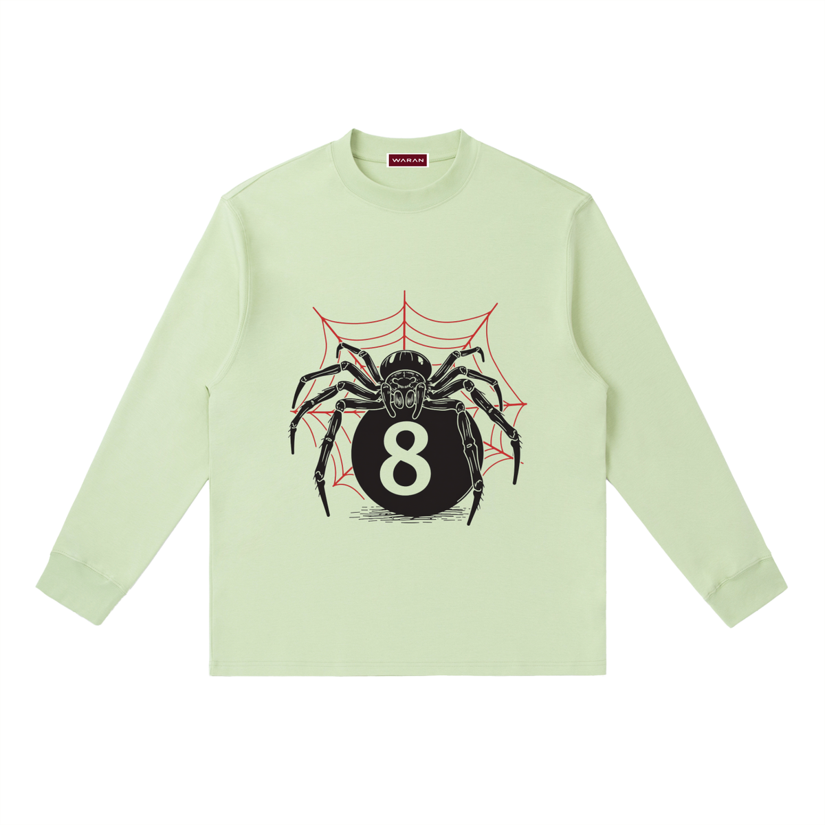 Crewneck Long-Sleeve T-Shirt | Spider Eight 280GSM