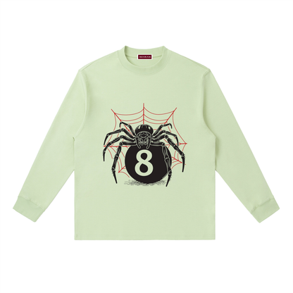 Crewneck Long-Sleeve T-Shirt | Spider Eight 280GSM